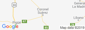 Coronel Suarez map